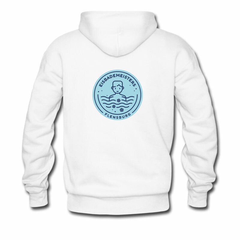 Hoodie weiss Eisbademeisters hinten